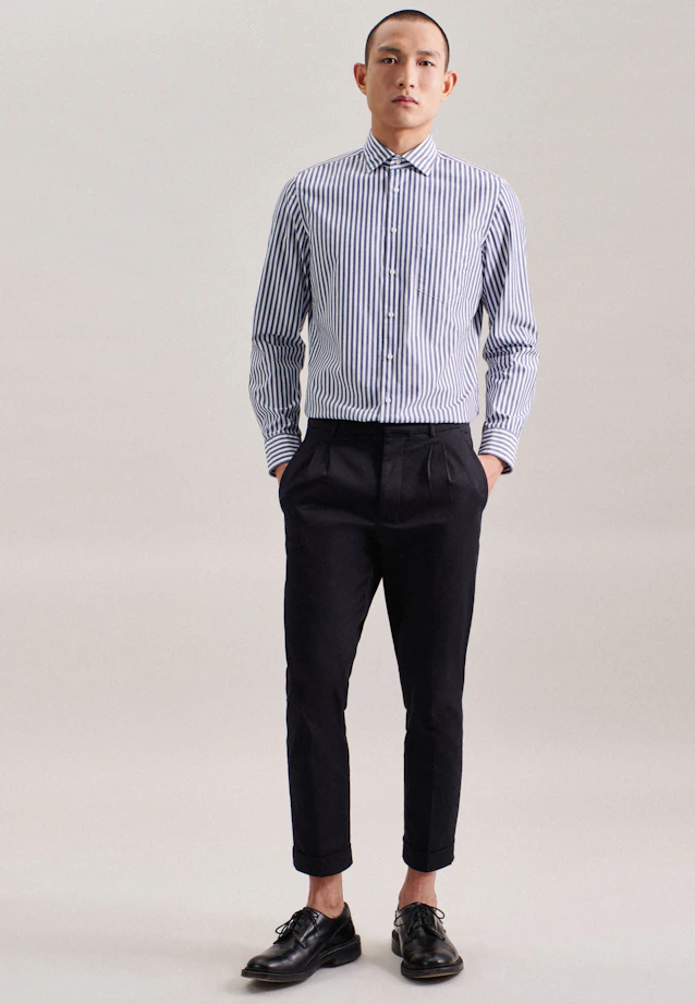 Slim Business shirt Stripe in Medium Blue |  Seidensticker Onlineshop
