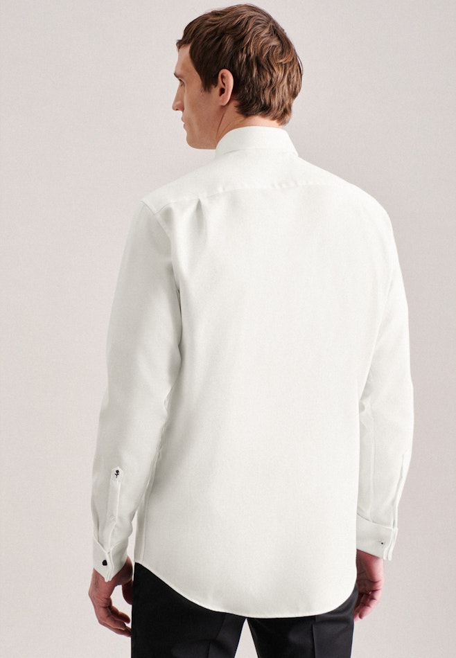 Easy-iron Twill Gala Shirt in Regular with Kent-Collar in Ecru | Seidensticker online shop