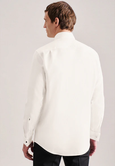 Regular Chemise de smoking Uni in Ecru |  Seidensticker Onlineshop