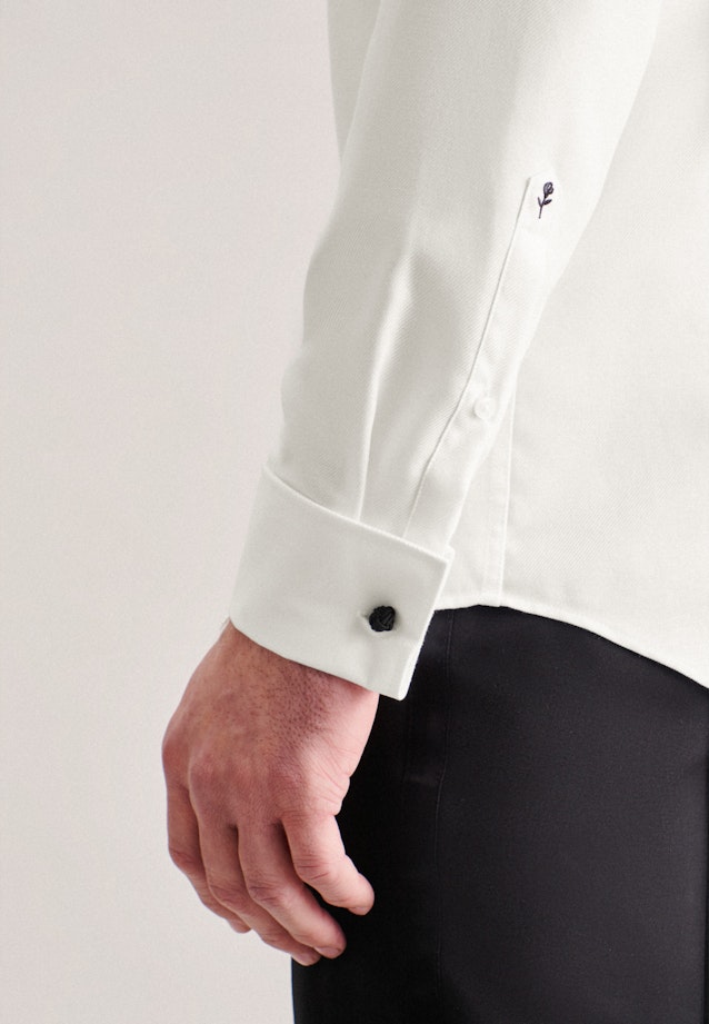 Easy-iron Twill Gala Shirt in Regular with Kent-Collar in Ecru |  Seidensticker Onlineshop