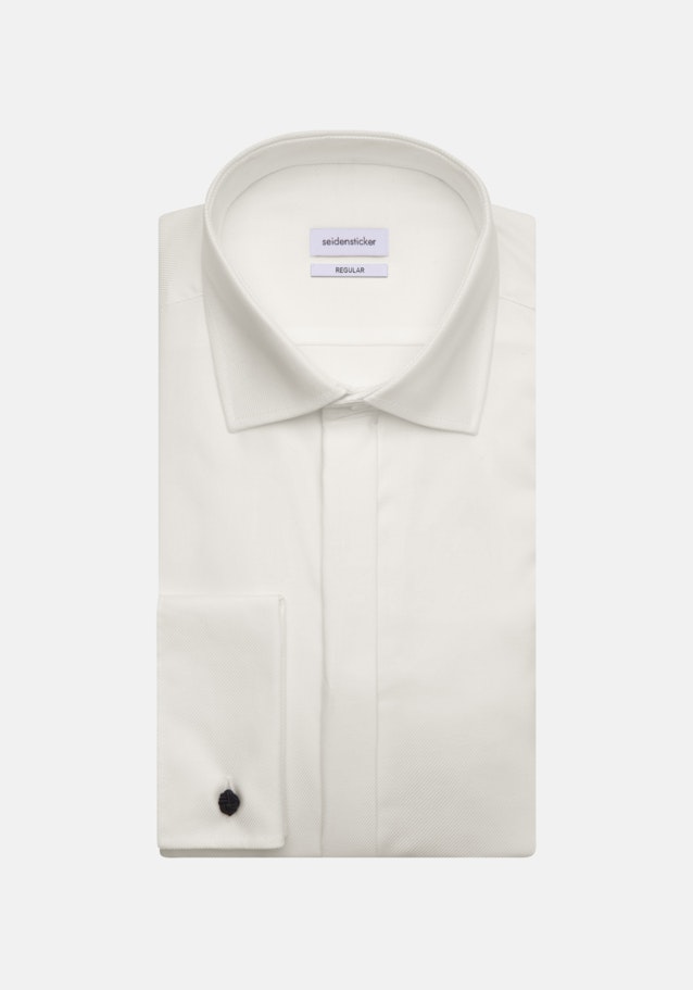 Easy-iron Twill Gala Shirt in Regular with Kent-Collar in Ecru |  Seidensticker Onlineshop