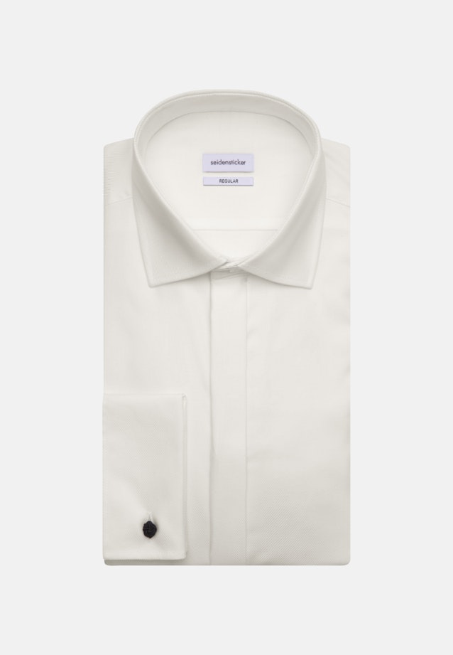 Easy-iron Twill Gala Shirt in Regular with Kent-Collar in Ecru |  Seidensticker Onlineshop