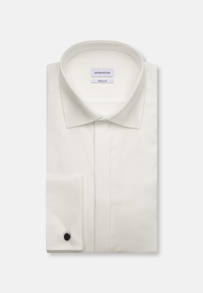 Regular Smokinghemd Uni in Ecru | Seidensticker Onlineshop