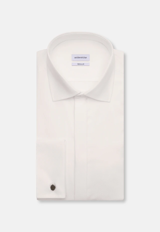 Regular Smokinghemd Uni in Ecru |  Seidensticker Onlineshop