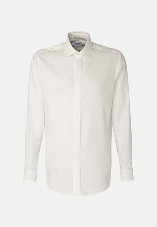 Easy-iron Twill Gala Shirt in Regular with Kent-Collar in Ecru |  Seidensticker Onlineshop