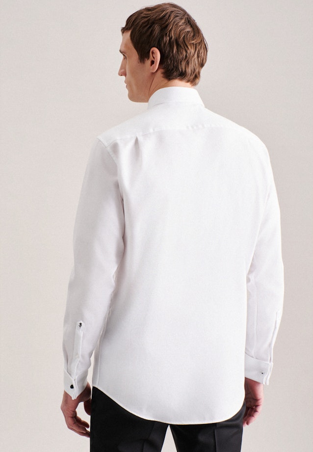 Chemise de soirée Regular Twill (sergé) Col Kent in Blanc |  Seidensticker Onlineshop