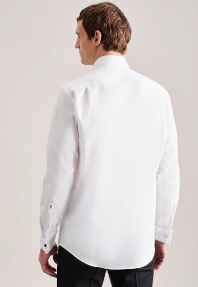 Regular Tuxedo shirt Uni in White |  Seidensticker Onlineshop