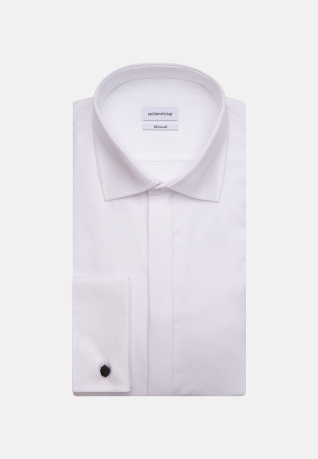 Chemise de soirée Regular Twill (sergé) Col Kent in Blanc |  Seidensticker Onlineshop