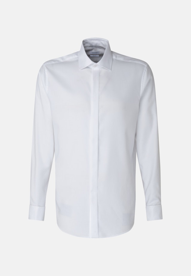 Regular Tuxedo shirt Uni in White |  Seidensticker Onlineshop