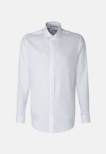 Regular Tuxedo shirt Uni in White |  Seidensticker Onlineshop