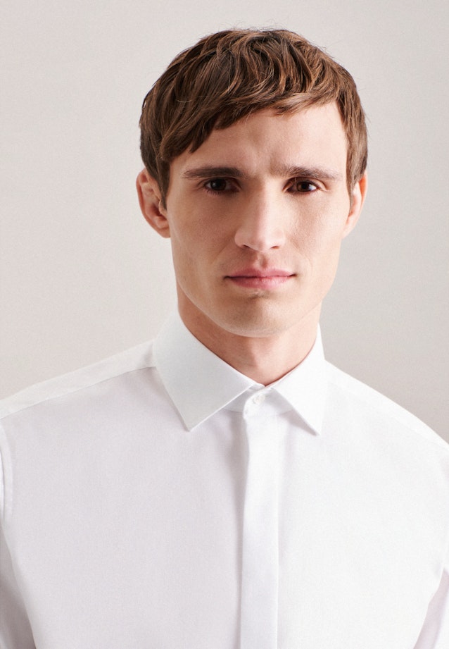 Non-iron Structure Gala Shirt in Regular with Kent-Collar in White |  Seidensticker Onlineshop