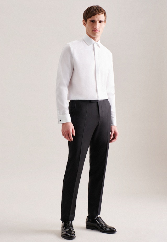 Non-iron Structure Gala Shirt in Regular with Kent-Collar in White |  Seidensticker Onlineshop