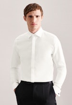 Slim Tuxedo shirt Uni in Ecru |  Seidensticker Onlineshop