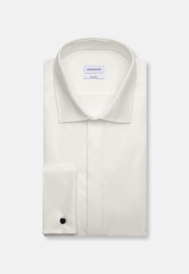 Slim Smokinghemd Uni in Ecru | Seidensticker Onlineshop