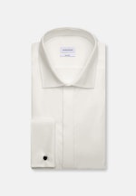 Slim Tuxedo shirt Uni in Ecru |  Seidensticker Onlineshop