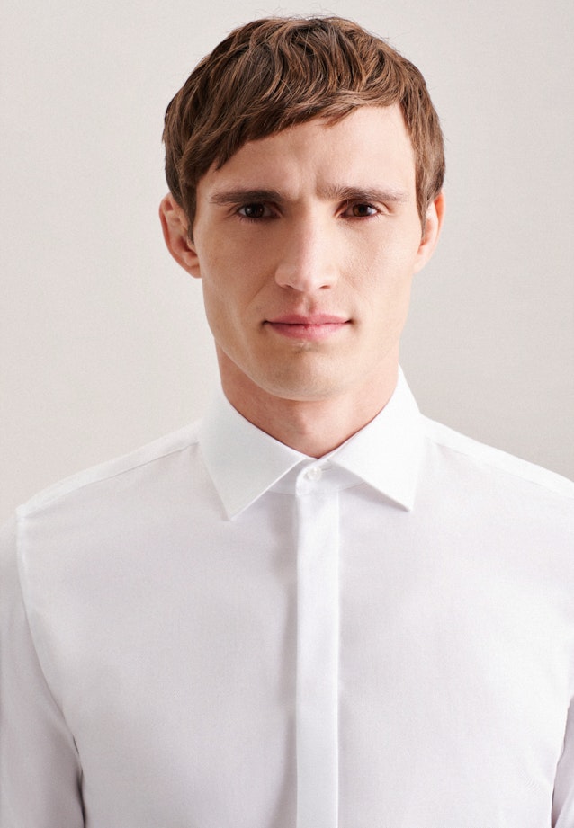 Easy-iron Twill Gala Shirt in Slim with Kent-Collar in White |  Seidensticker Onlineshop