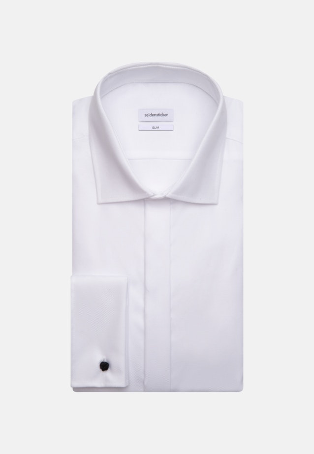 Easy-iron Twill Gala Shirt in Slim with Kent-Collar in White |  Seidensticker Onlineshop