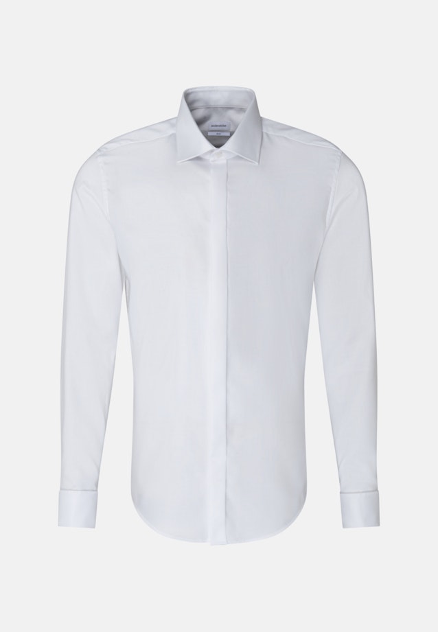 Slim Smokinghemd Uni in Weiß |  Seidensticker Onlineshop