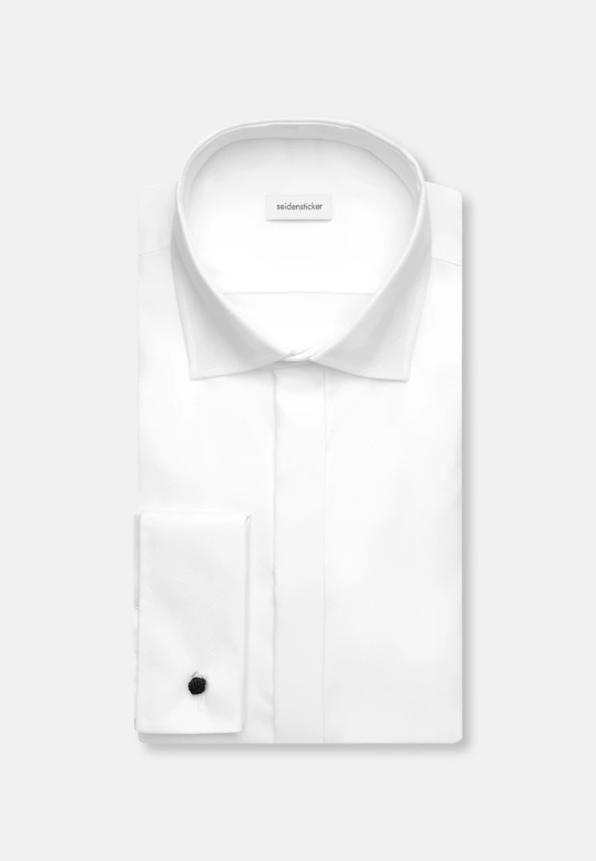 Slim Gala Uni in White | Seidensticker online shop