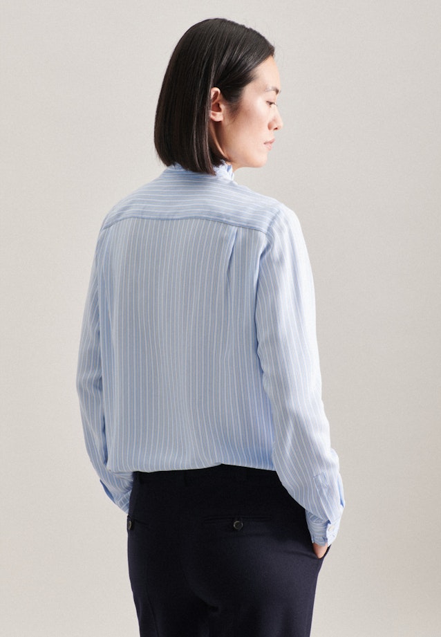 Collar Stand-Up Blouse in Light Blue |  Seidensticker Onlineshop