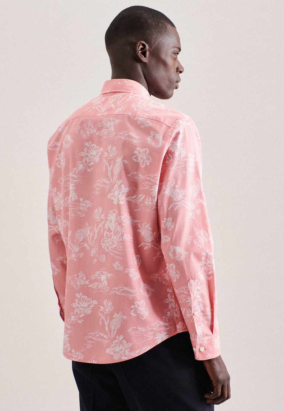 Casual Hemd in Regular mit Kentkragen in Rosa/Pink |  Seidensticker Onlineshop