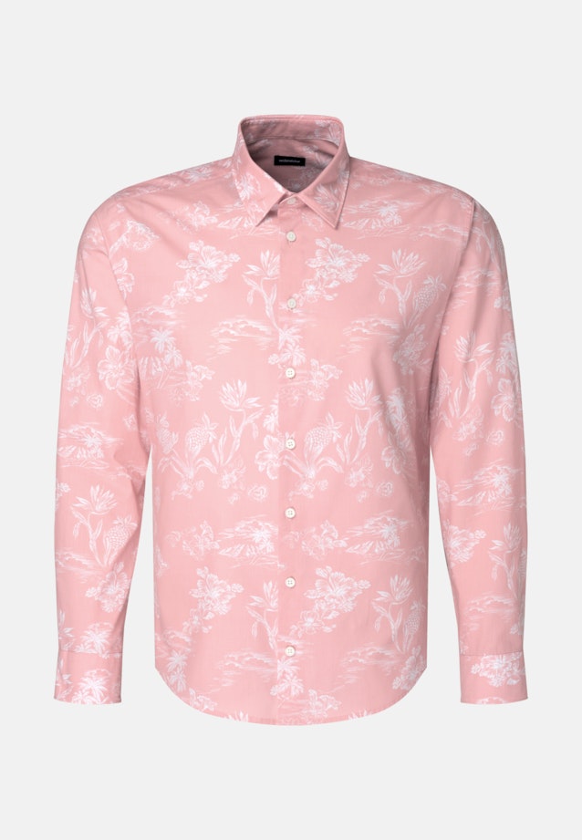 Regular Casual Hemd Floral in Rosa/Pink |  Seidensticker Onlineshop
