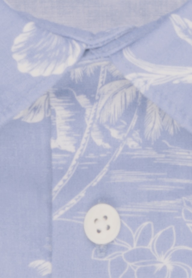 Regular Casual Hemd Floral in Hellblau |  Seidensticker Onlineshop