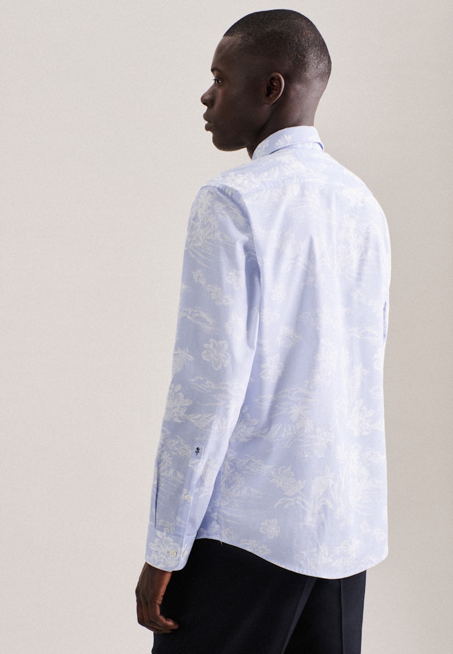 Casual Shirt in Regular with Kent-Collar in Light Blue | Seidensticker online shop