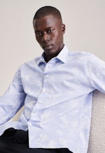 Regular Casual Hemd Floral in Hellblau |  Seidensticker Onlineshop