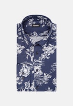 Regular Chemise décontractée Floral in Bleu Foncé |  Seidensticker Onlineshop