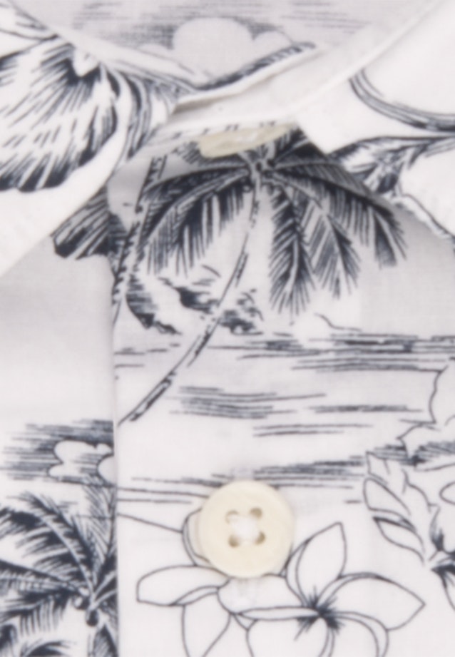 Popeline Casual Hemd in Regular mit Kentkragen in Weiß |  Seidensticker Onlineshop