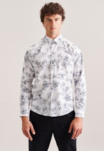 Regular Casual Hemd Floral in Weiß |  Seidensticker Onlineshop