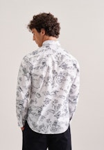 Regular Casual Hemd Floral in Weiß |  Seidensticker Onlineshop