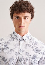 Regular Casual Hemd Floral in Weiß |  Seidensticker Onlineshop