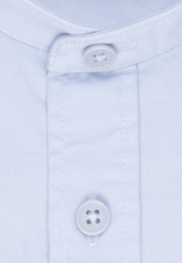 Twill Casual Hemd in Regular mit Stehkragen in Hellblau |  Seidensticker Onlineshop