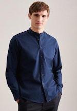 Regular Chemise décontractée Uni in Bleu Foncé |  Seidensticker Onlineshop