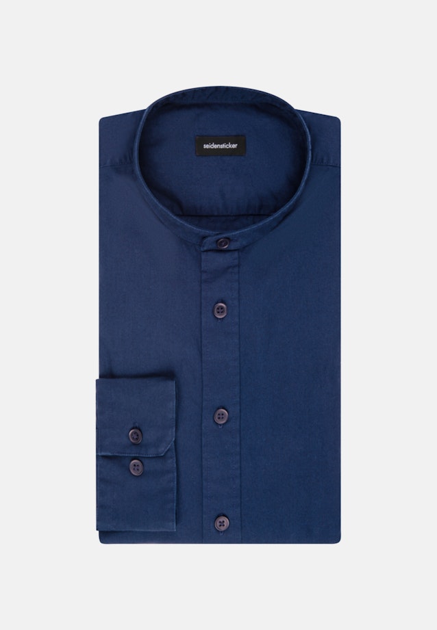 Regular Chemise décontractée Uni in Bleu Foncé |  Seidensticker Onlineshop