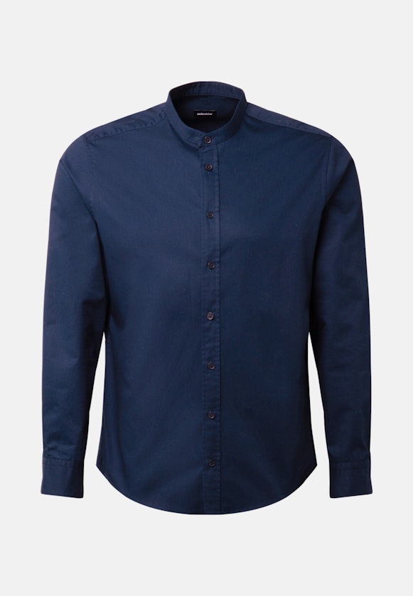 Regular Chemise décontractée Uni in Bleu Foncé |  Seidensticker Onlineshop