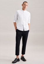 Casual Shirt in Regular with Stand-Up Collar in White |  Seidensticker Onlineshop