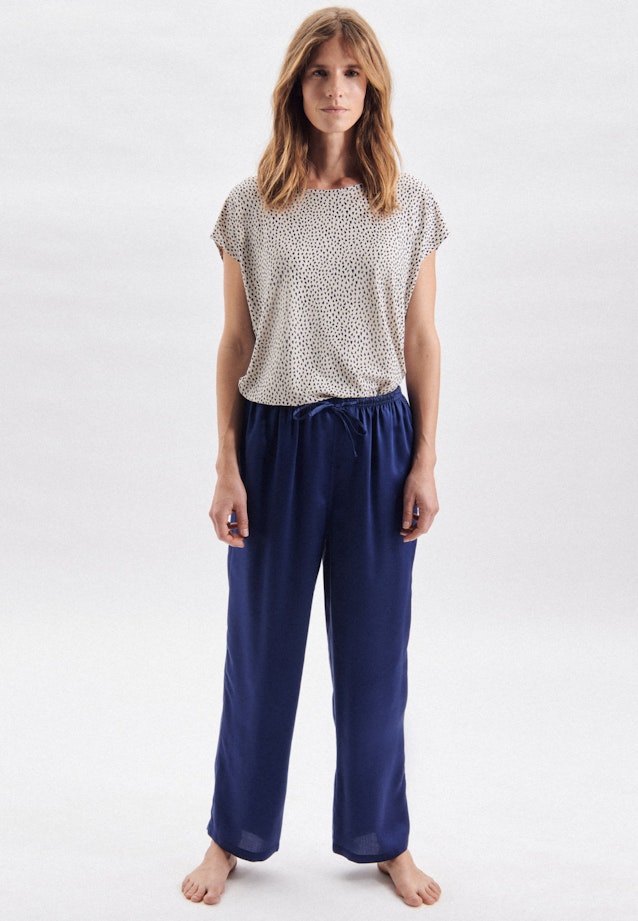Pyjamahose aus 100% Modal in Mittelblau |  Seidensticker Onlineshop