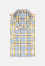 Non-iron Twill Short Arm Business Shirt in Regular with Button-Down-Collar in Yellow |  Seidensticker Onlineshop