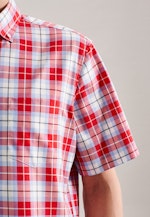 Bügelfreies Twill Kurzarm Business Hemd in Regular mit Button-Down-Kragen in Rot |  Seidensticker Onlineshop