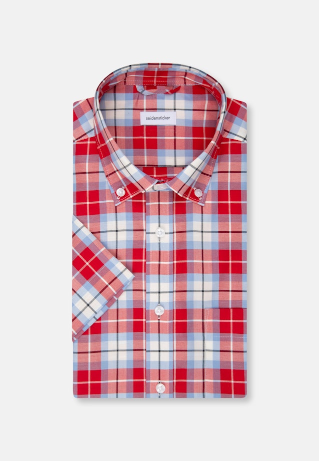 Regular Business Hemd Karo in Rot |  Seidensticker Onlineshop