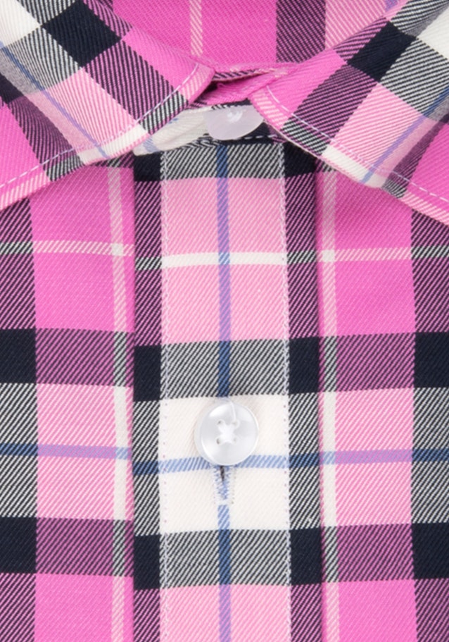 Non-iron Twill Short Arm Business Shirt in Regular with Button-Down-Collar in Pink |  Seidensticker Onlineshop