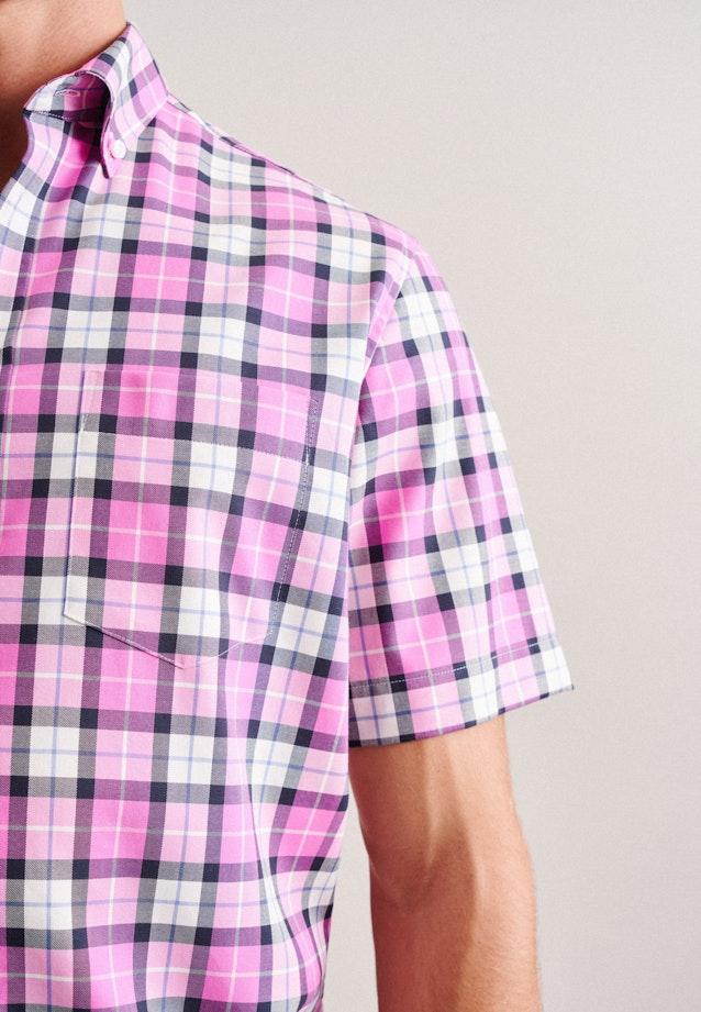 Regular Business Hemd Karo in Rosa/Pink |  Seidensticker Onlineshop