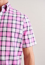 Regular Business Hemd Karo in Rosa/Pink |  Seidensticker Onlineshop