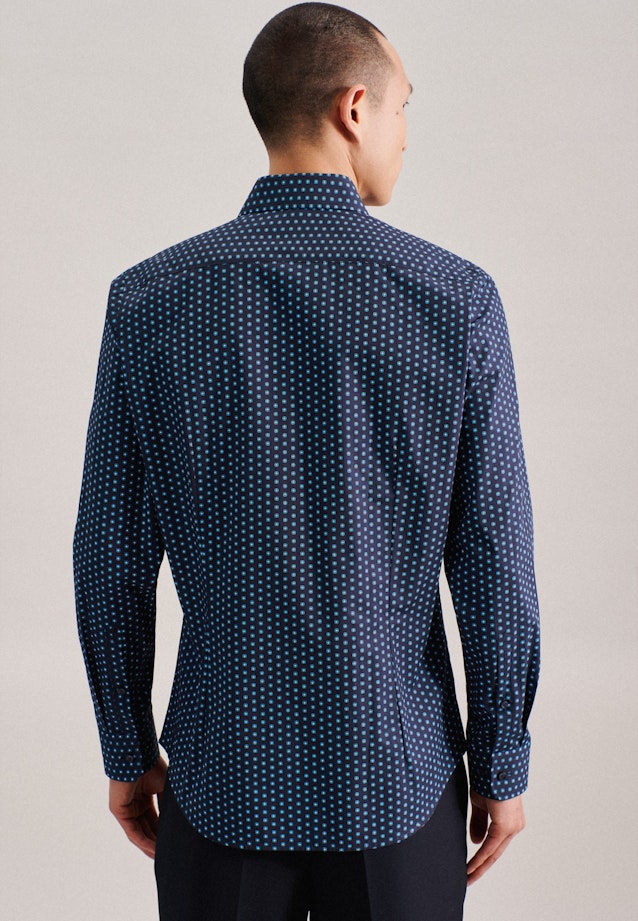 Slim Business shirt Print in Turquoise |  Seidensticker Onlineshop