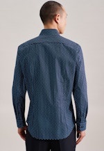 Slim Business shirt Print in Turquoise |  Seidensticker Onlineshop