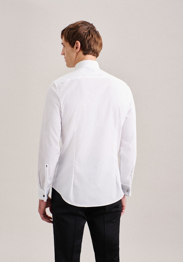 Non-iron Poplin Gala Shirt in Slim with Wing Collar in White | Seidensticker Onlineshop