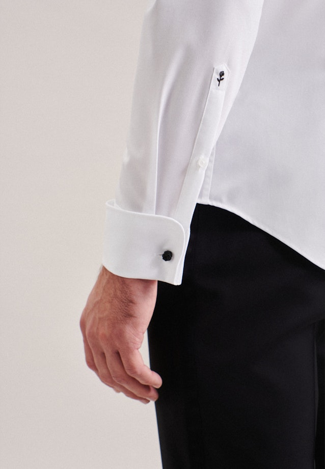 Slim Smokinghemd Uni in Weiß |  Seidensticker Onlineshop